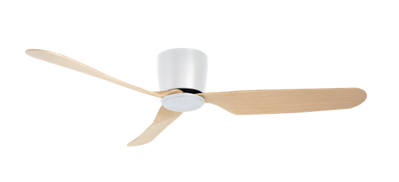 HGL44/48/52-3A901 3ABSremote Contol DC Ceiling Fan with Dimmable Light Matt White