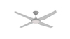 DRL52-4Y046 4ABS Remote Contol DC 220-240V Voltage Ceiling Fan for Dining Room White