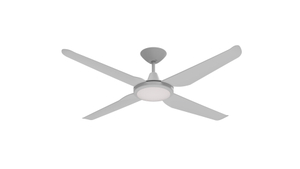 DRL52-4Y046 4ABS Remote Contol DC 220-240V Voltage Ceiling Fan for Dining Room White