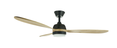 DRL52-3A445 3ABS Remote Contol DC Soild Wood Ceiling Fan with Dimmable Light for Dining Room