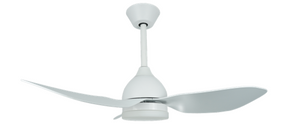 DRL36-3A401 3ABSremote Contol DC Ceiling Fan with Dimmable Light Matt White