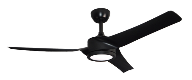 DRL52-3S025 3ABS Blades Remote Contol DC Soild Wood Ceiling Fan with Dimmable Light for Dining RoomB