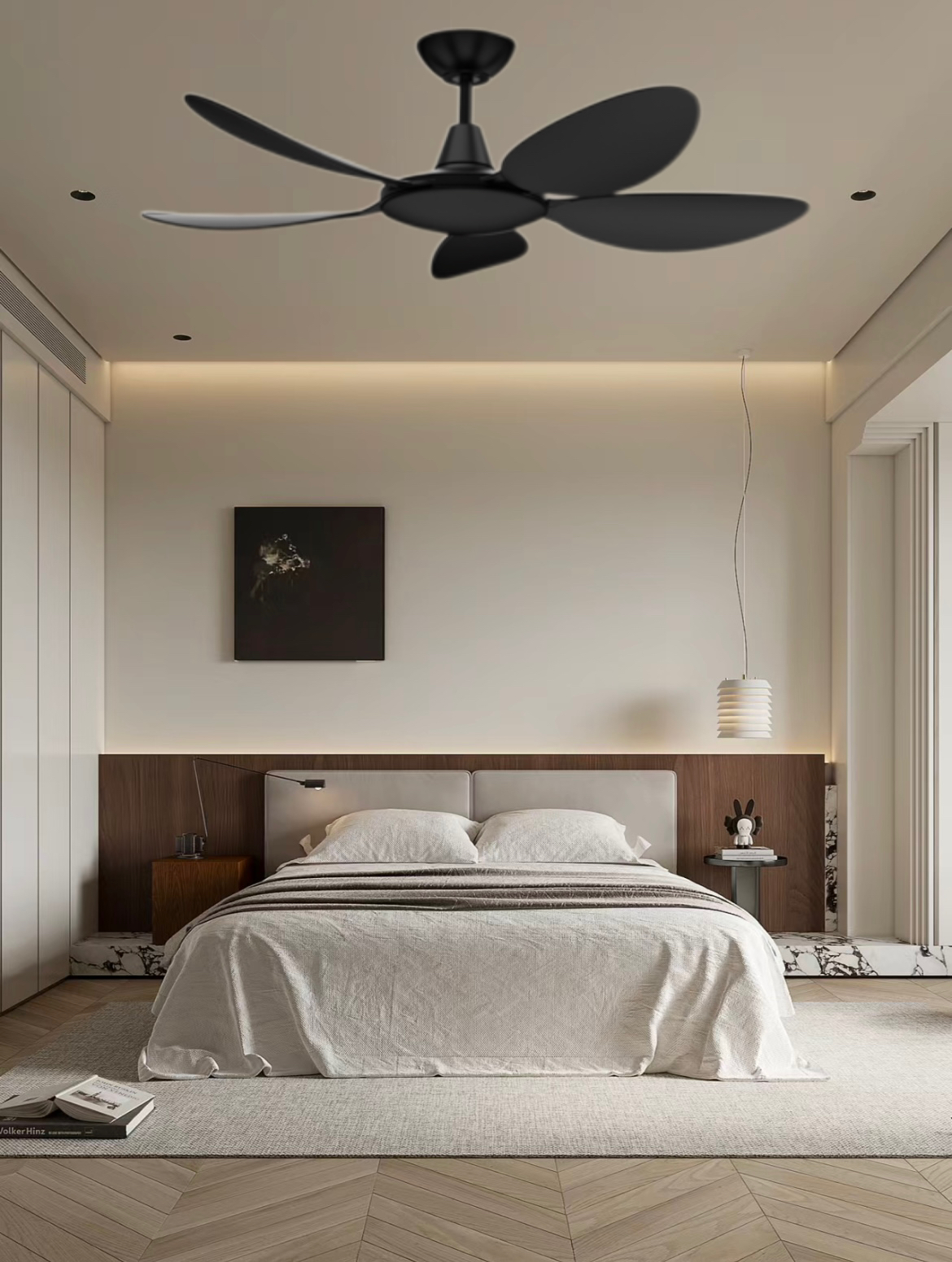 ceiling hugger fans with remote control