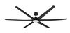 DRL80-6Y044 6ABS Remote Contol DC Ceiling Fan with Dimmable Light Big Air Flow