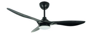DRL52-3A433 3ABSremote Contol DC Ceiling Fan with Dimmable Light for Dining Room