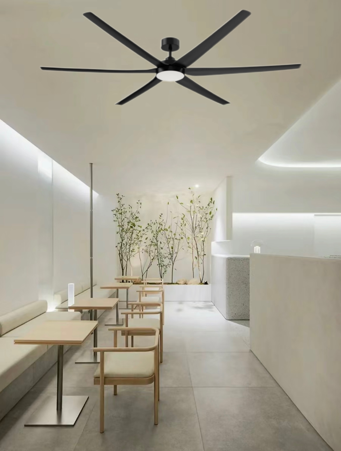 wall control ceiling fans with lights