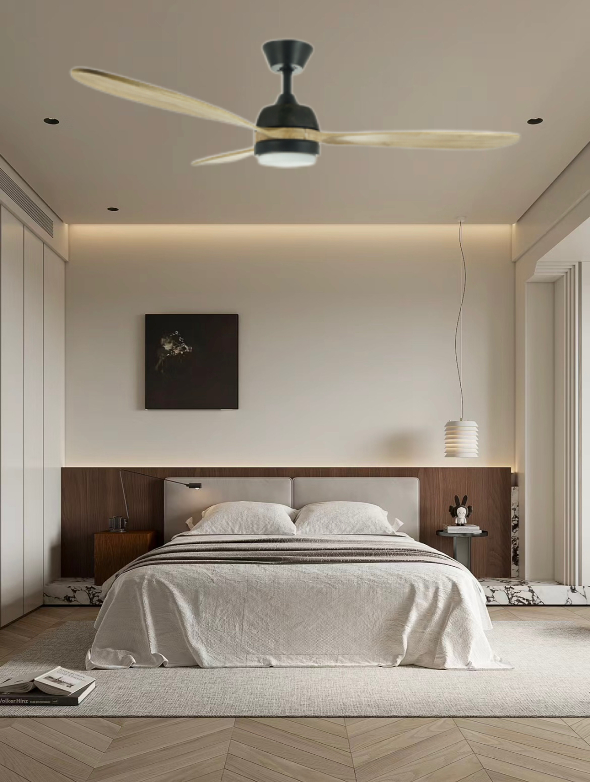 ceiling hugger fans with remote control